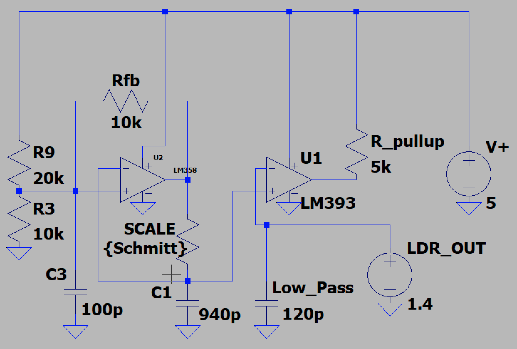 The LTspice circuit